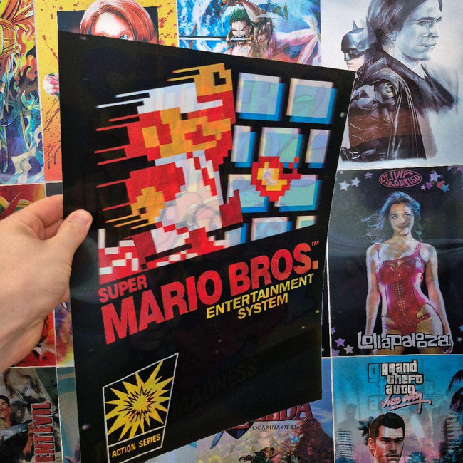 Mario Affiche Holographique 3D