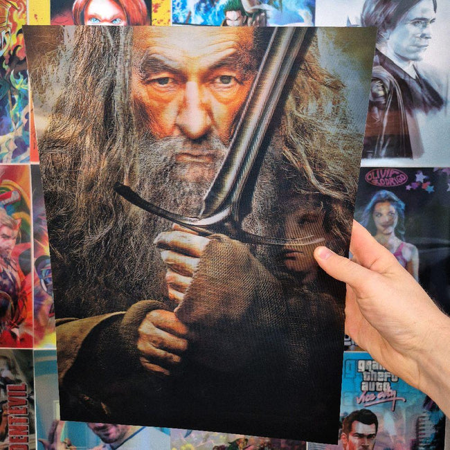 Seigneur des Anneaux Affiche Holographique 3D