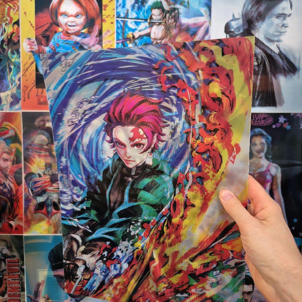 Demon Slayer Affche Holographique 3D