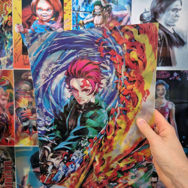 Demon Slayer Affche Holographique 3D