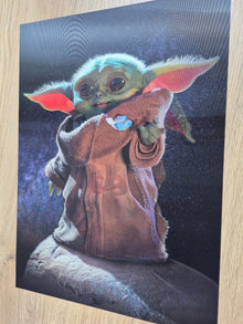Grogu Star Wars - Affiche Holographique 3D