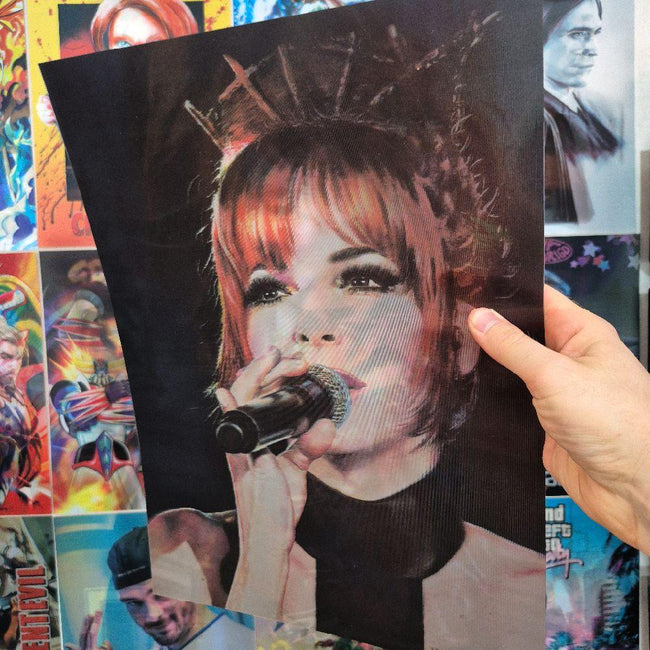 Mylène Farmer Affiche Holographique 3D