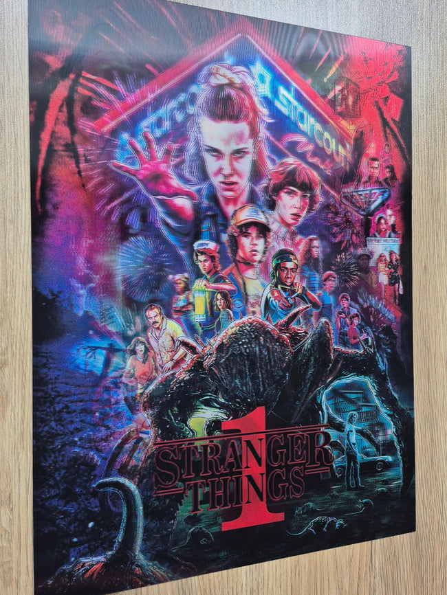 Stranger Things – Affiche Holographique 3D