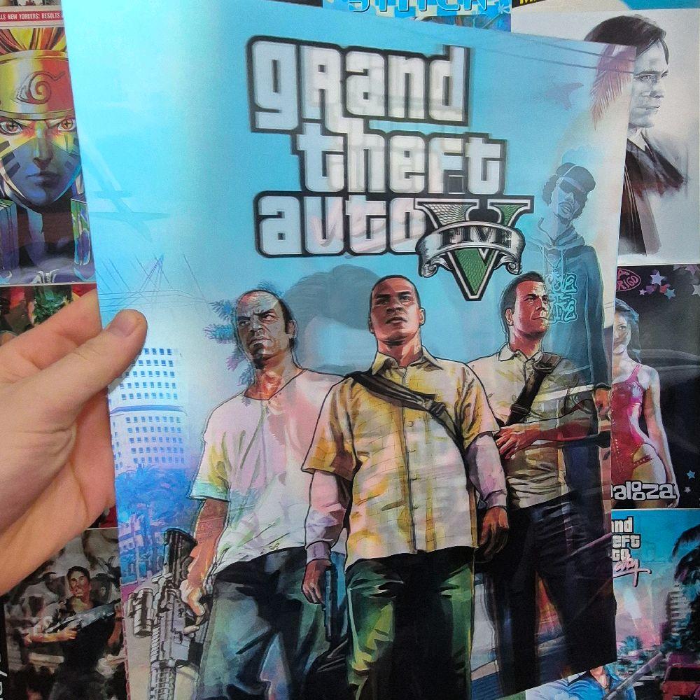 Grand Theft Auto Affiche Holographique 3D