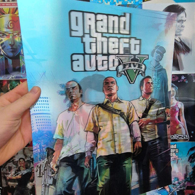 Grand Theft Auto Affiche Holographique 3D