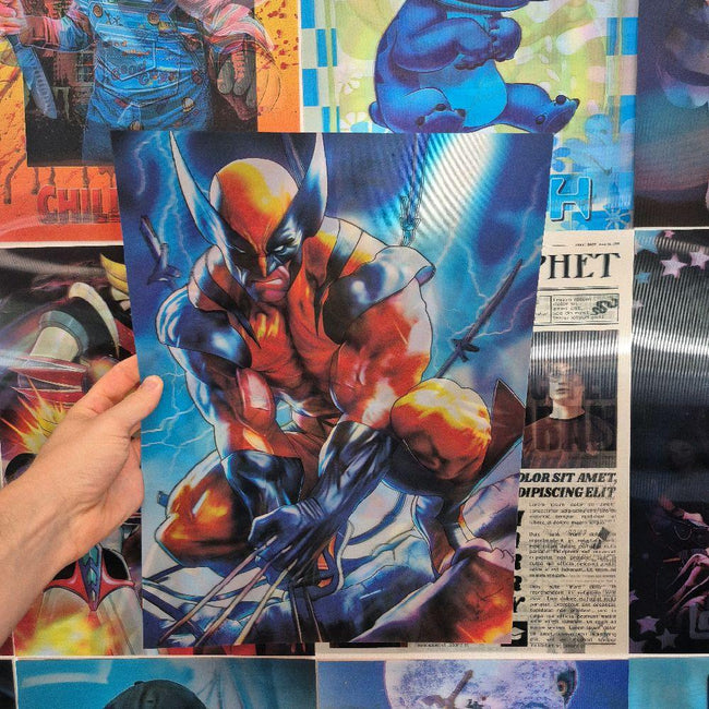 Wolverine - Affiche Holographique 3D