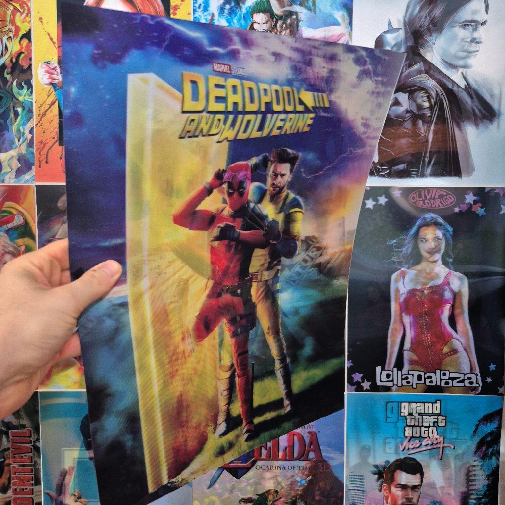 DeadPool Affiche Holographique 3D