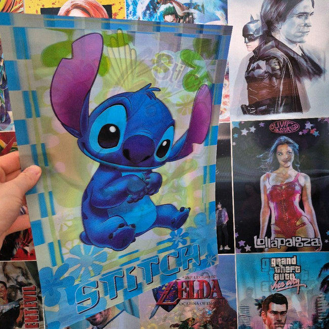 Stitch Affiche Holographique 3D