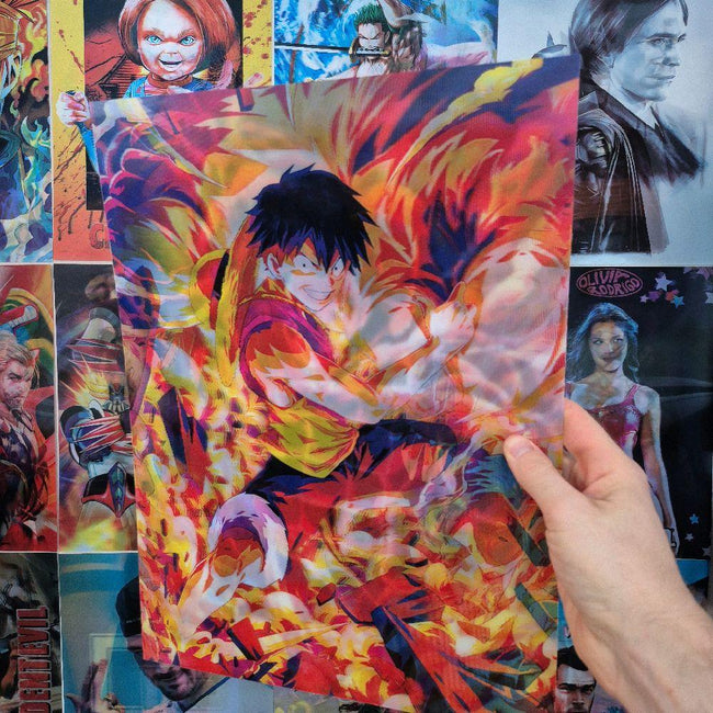 One Piece Affiche Holographique 3D