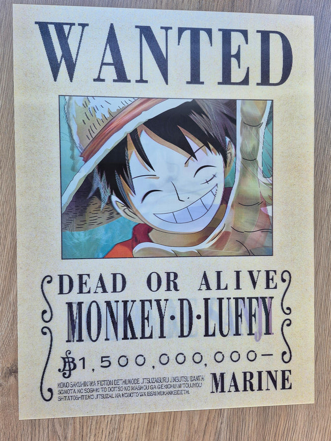 One Piece - Affiche Holographique 3D