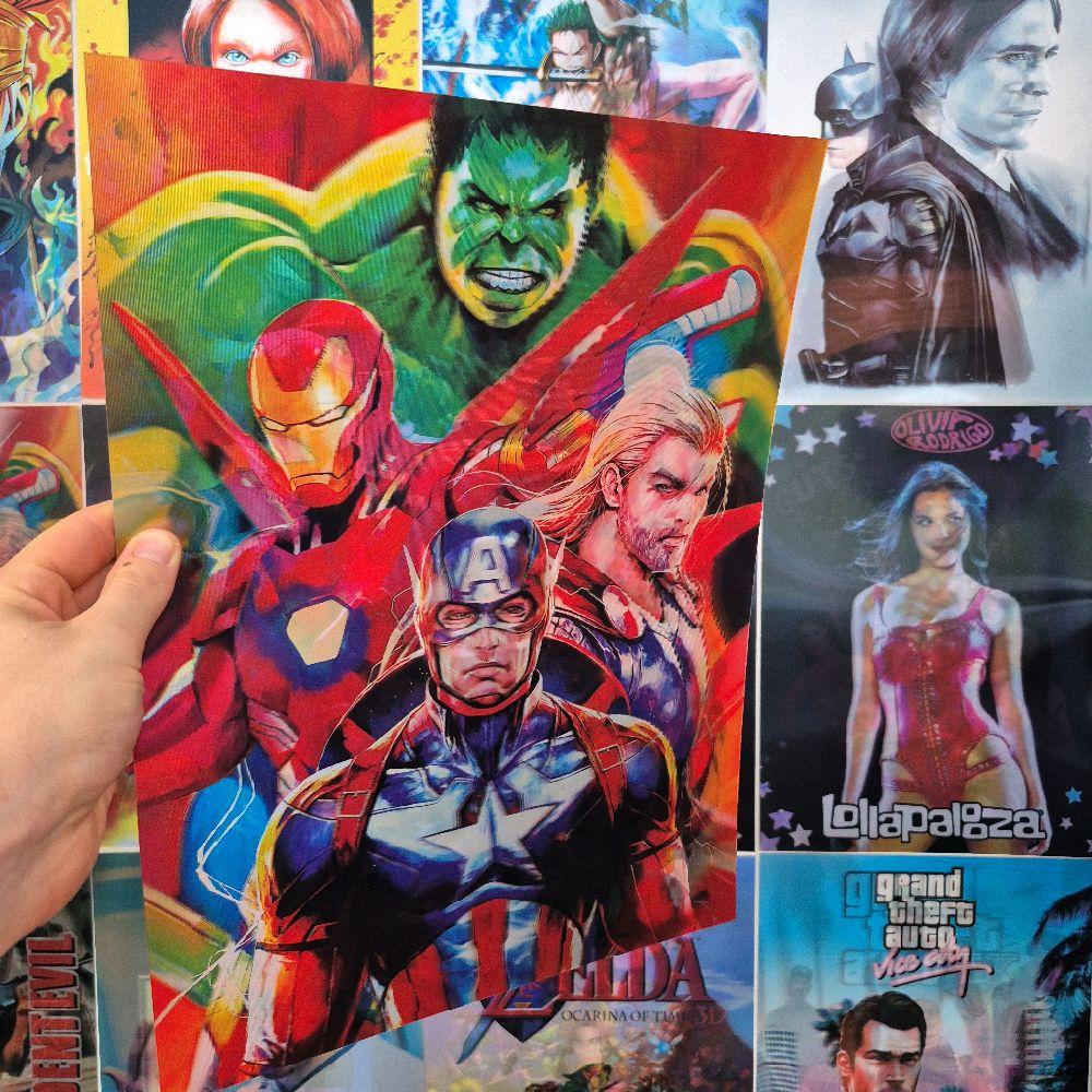 Avengers Affiche Holographique 3D