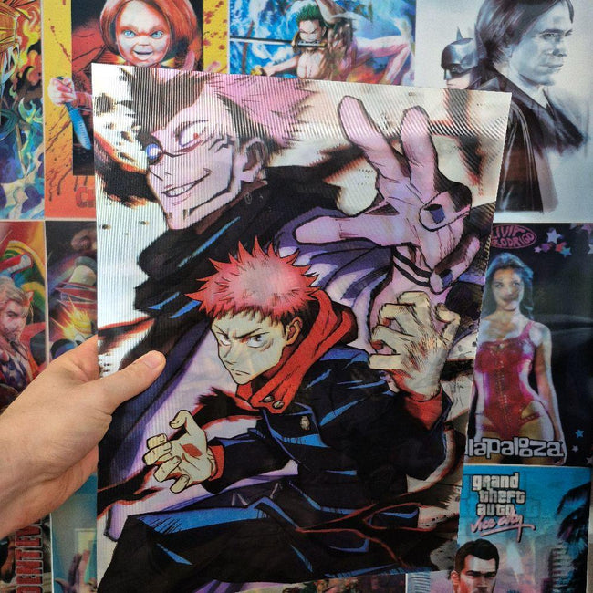 Jujutsu Kaisen Affiche Holographique 3D