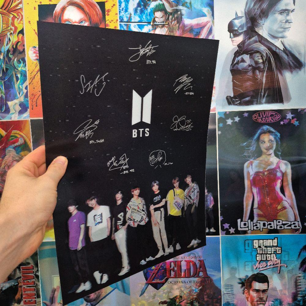 BTS Affiche Holograpique 3D
