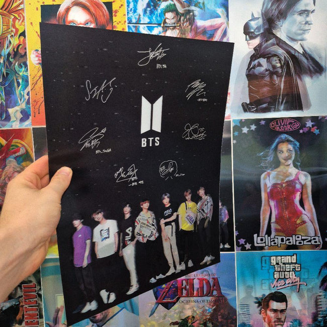 BTS Affiche Holograpique 3D