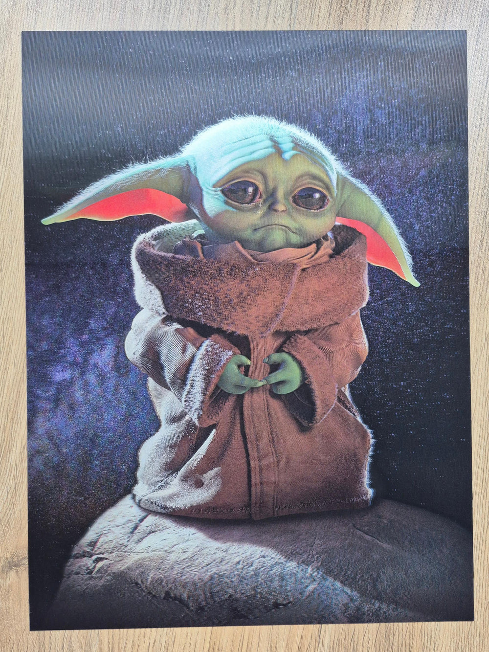 Grogu Star Wars - Affiche Holographique 3D