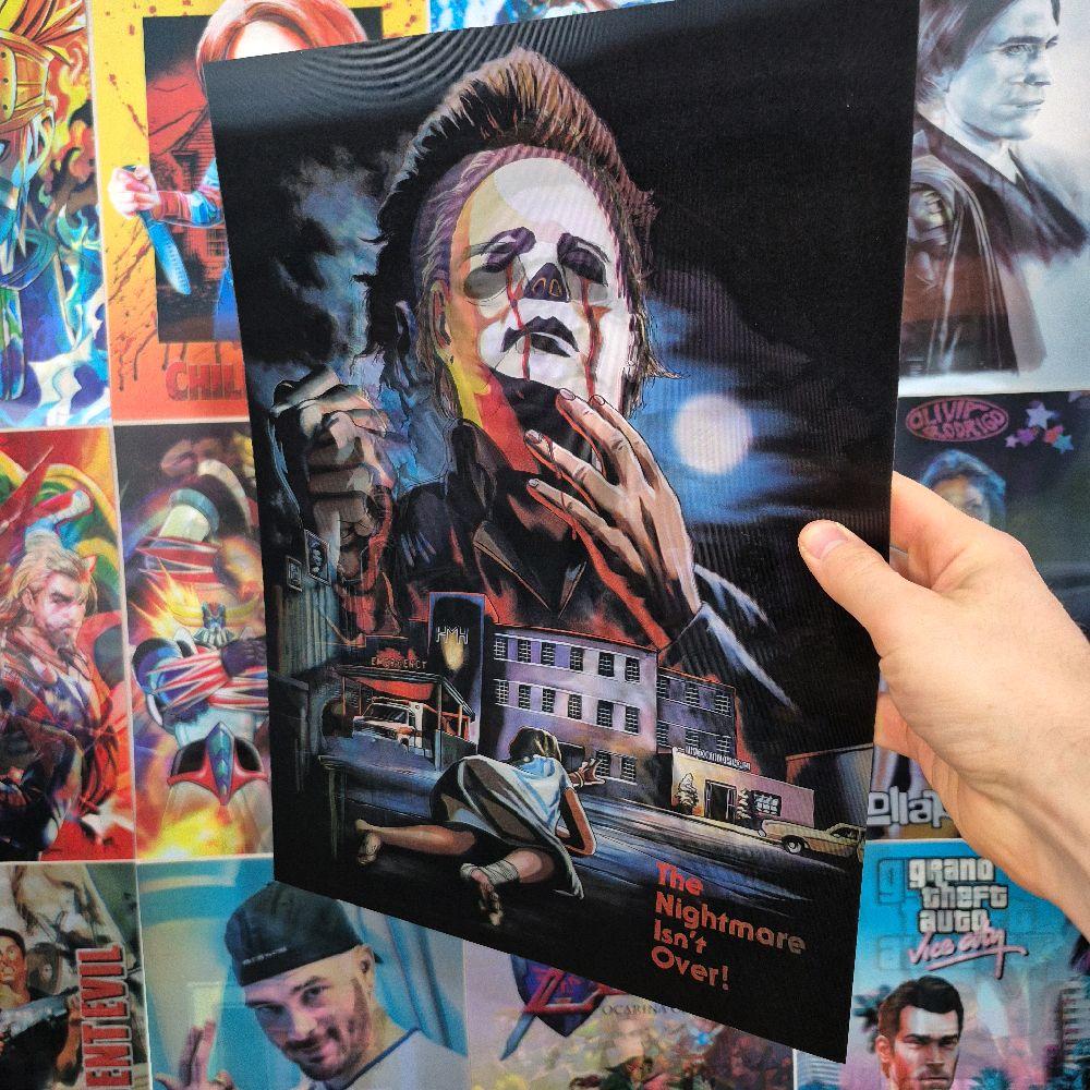 Halloween Affiche Holographique 3D