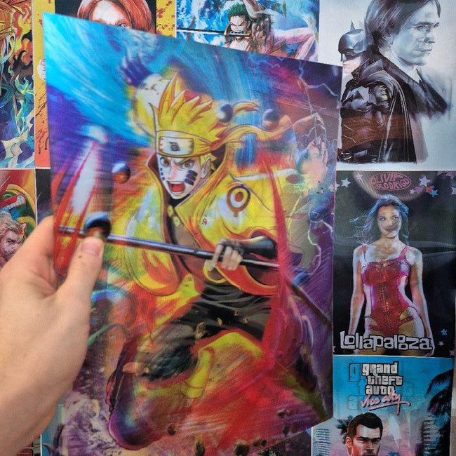 Naruto Affiche Holographique 3D