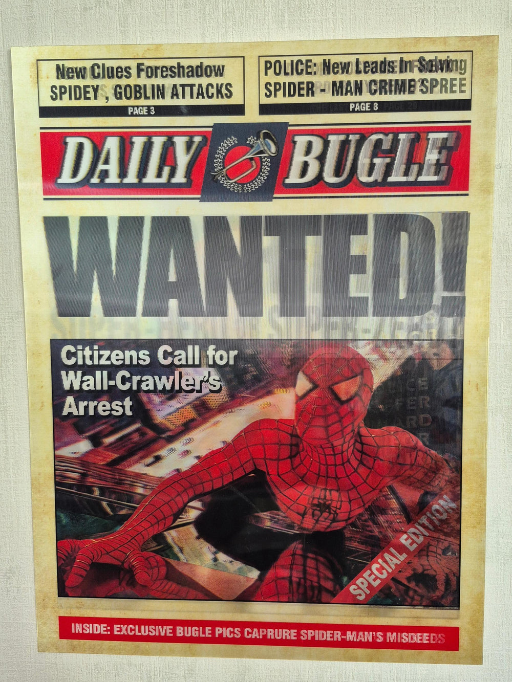 Spider-Man - Affiche Holographique 3D