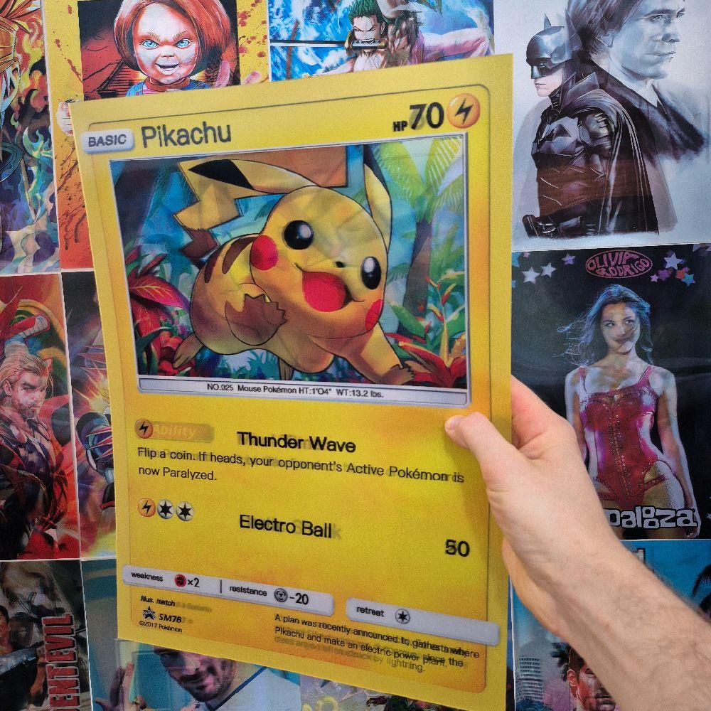 Pokémon Affiche Holographique 3D