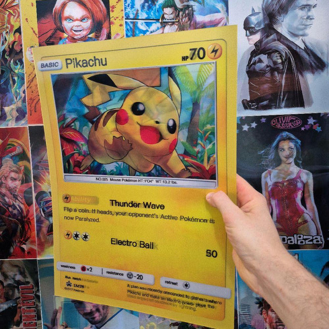 Pokémon Affiche Holographique 3D