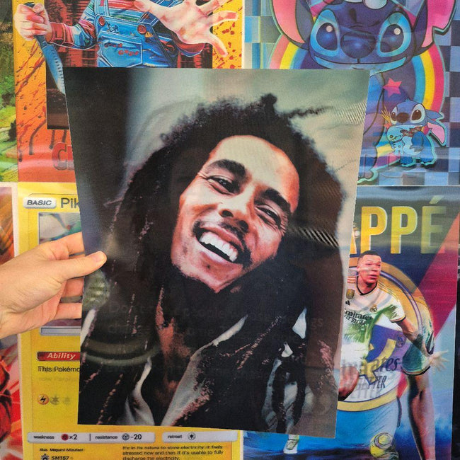 Bob Marley – Affiche Holographique 3D