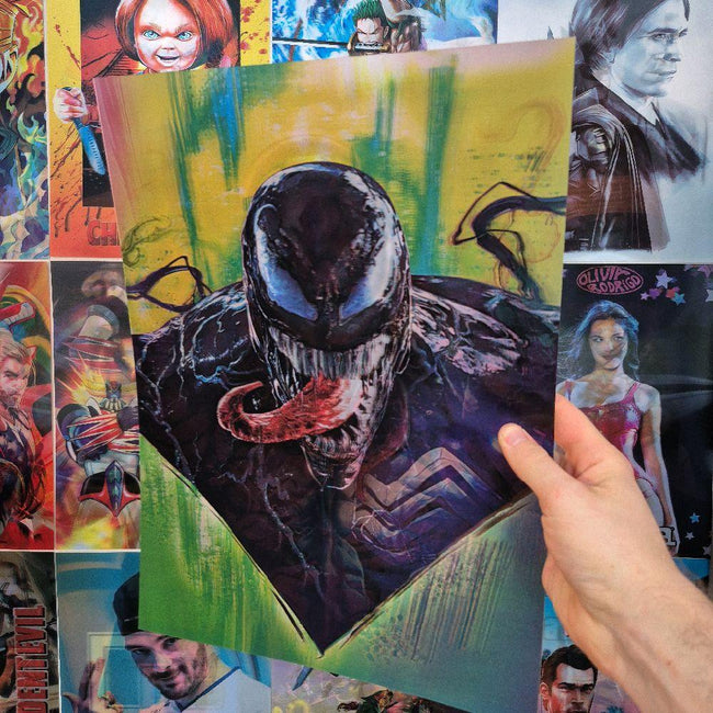 Venom Affiche Holograpuique 3D