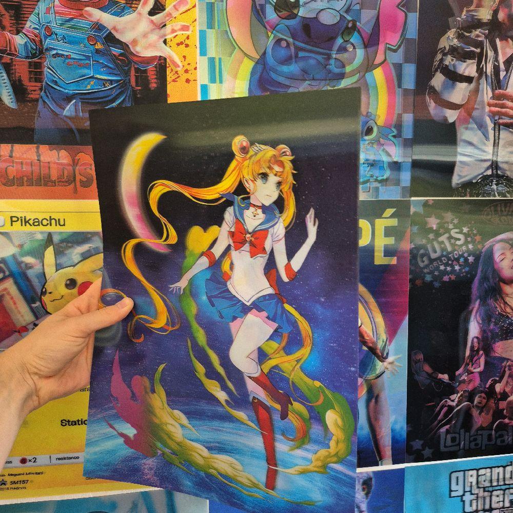 Sailor Moon – Affiche Holographique 3D
