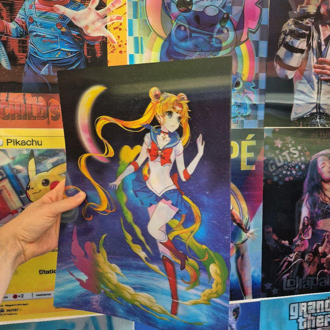 Sailor Moon – Affiche Holographique 3D