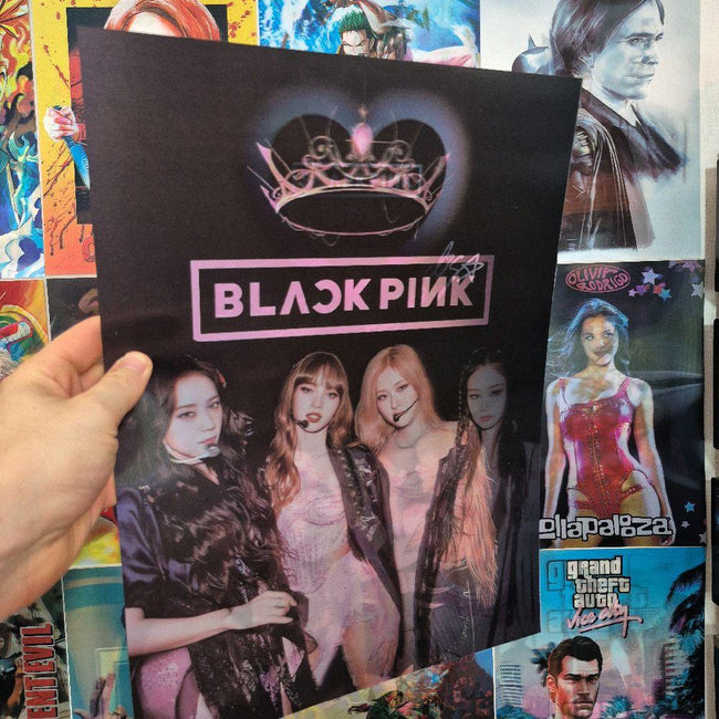 Black Pink Affiche Holographique 3D