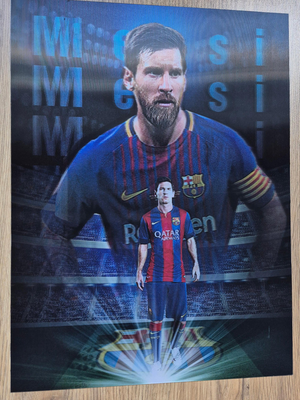 Lionel Messi – Affiche Holographique 3D