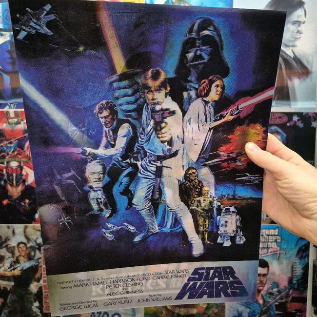 Star Wars Affiche Holographique 3D